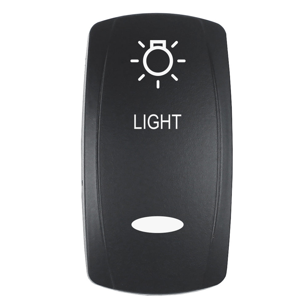 Pacer Actuator - 'Light' F/V Series Contura Switches - Black - Laser Etched (Top/Bottom Light),WBHDWA001347223