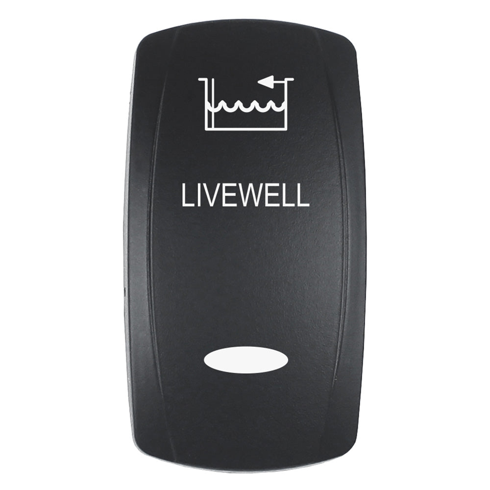 Pacer Actuator - 'Livewell' F/V Series Contura Switches - Black - Laser Etched (Top/Bottom Light),WBHDWA001347224