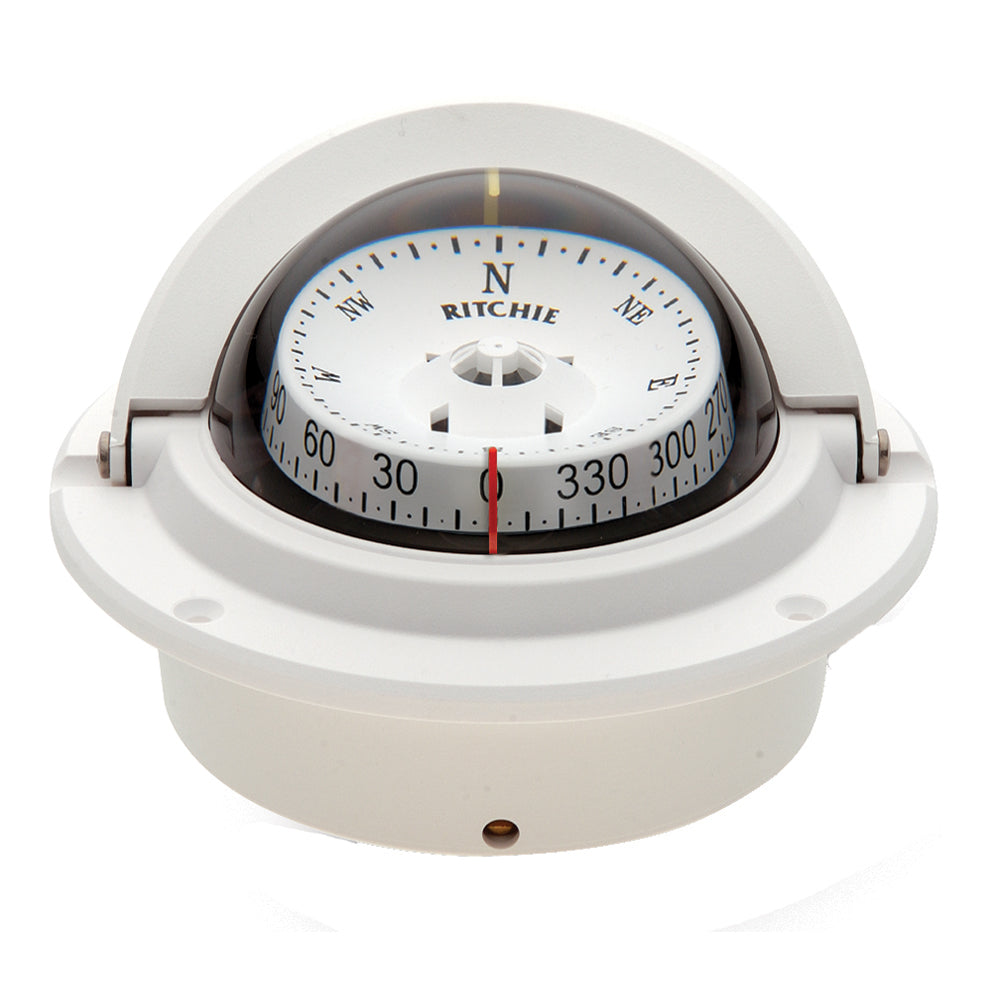 Ritchie F-83W Voyager Compass - Flush Mount - White,WBEEAA001341482