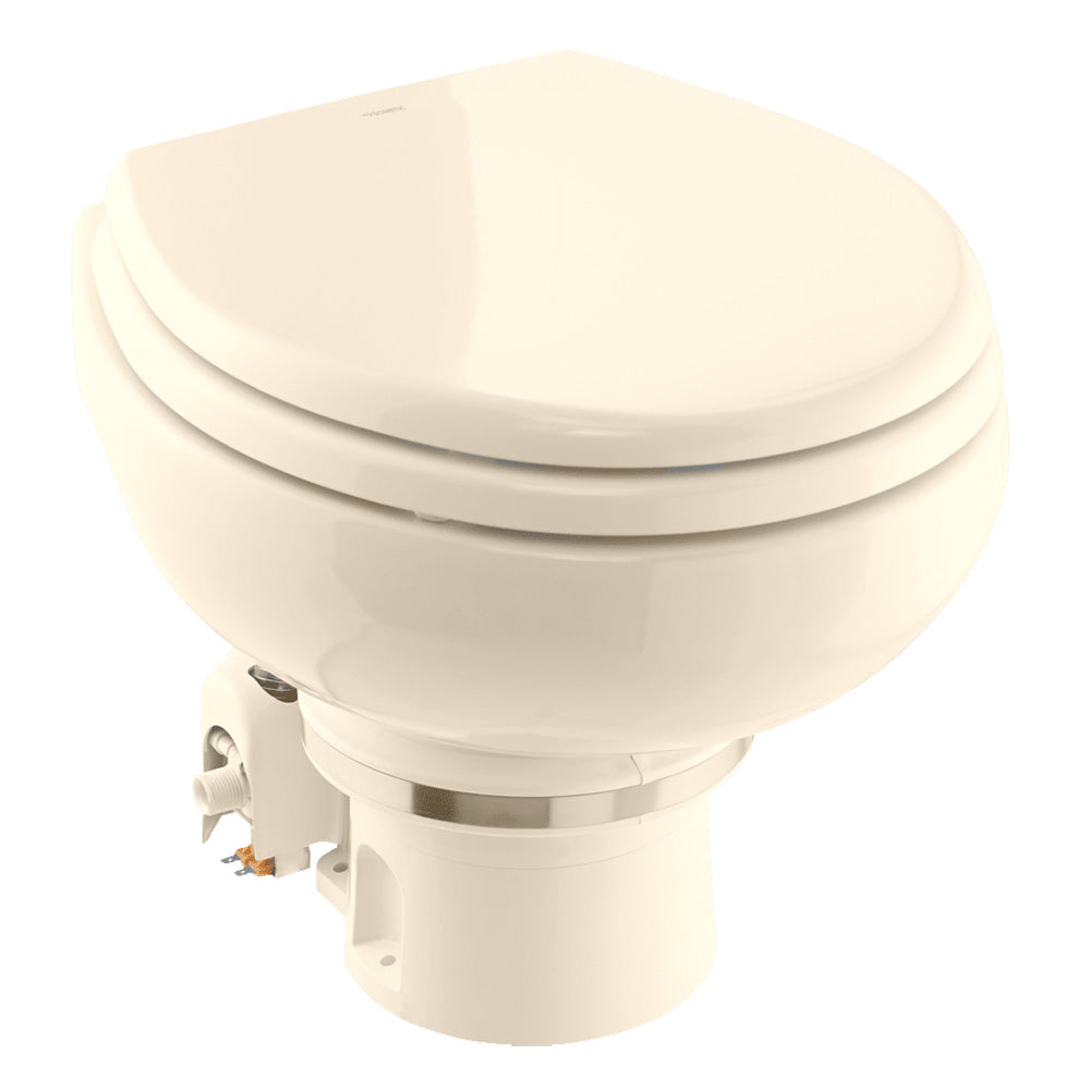 Dometic Masterflush 7160 Bone Electric Macerating Toilet W/Orbit Base - Raw Water - 12V,WBHDWA001347356