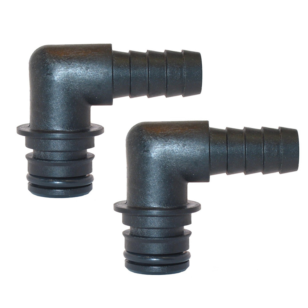 Jabsco Port Kit 90-Degree Elbow 1/2'' Hose Fitting - Pair,WBAUVA001347368
