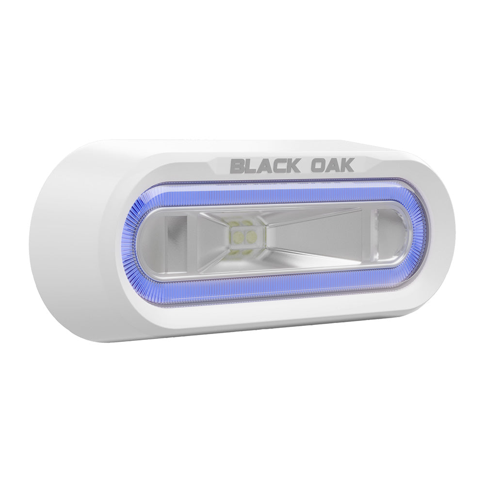 Black Oak Low Pro&Trade; Off Road Spreader Light - Bracket Mount - White Housing - Blue Led,WBAUVB0F8LBGPHD
