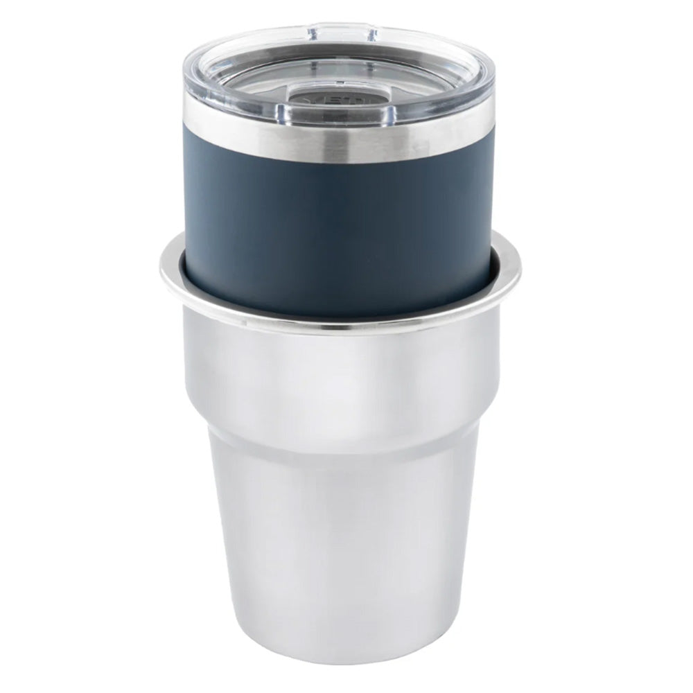 Whitecap Extra Large Stainless Steel Flush Cupholder,WBAUVB0B9ZWNV71