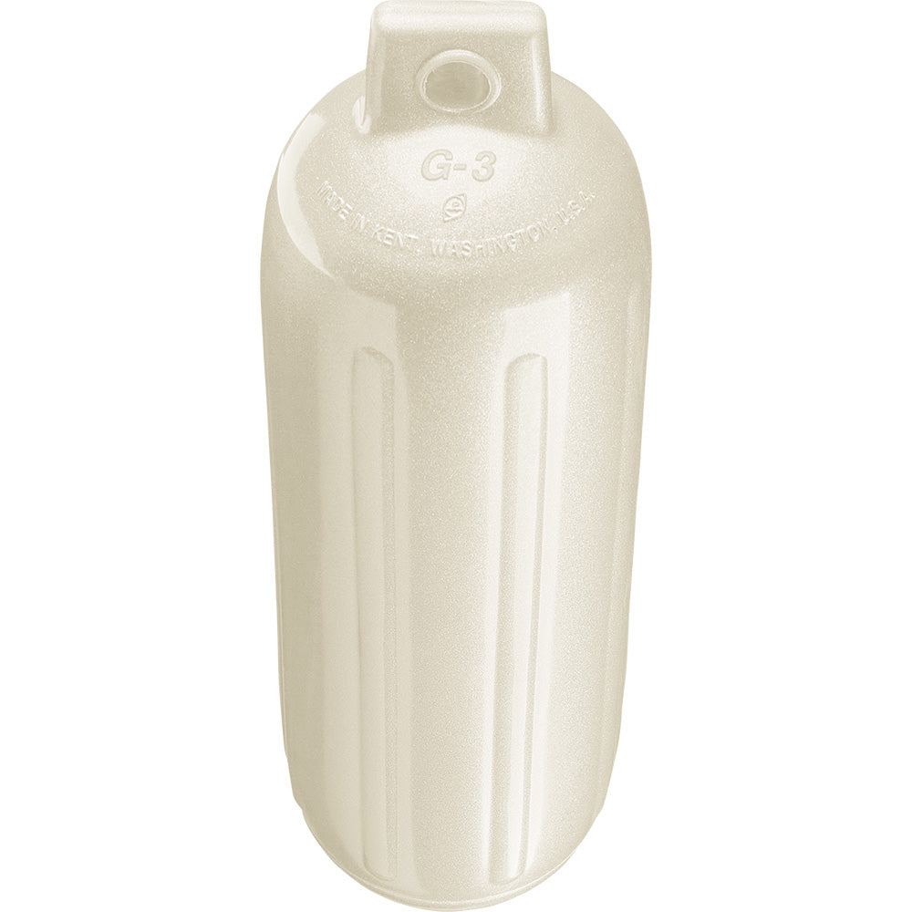 Polyform G-3 Twin Eye Fender 5.5'' X 19'' - Metallic White,WBAUVA001347504