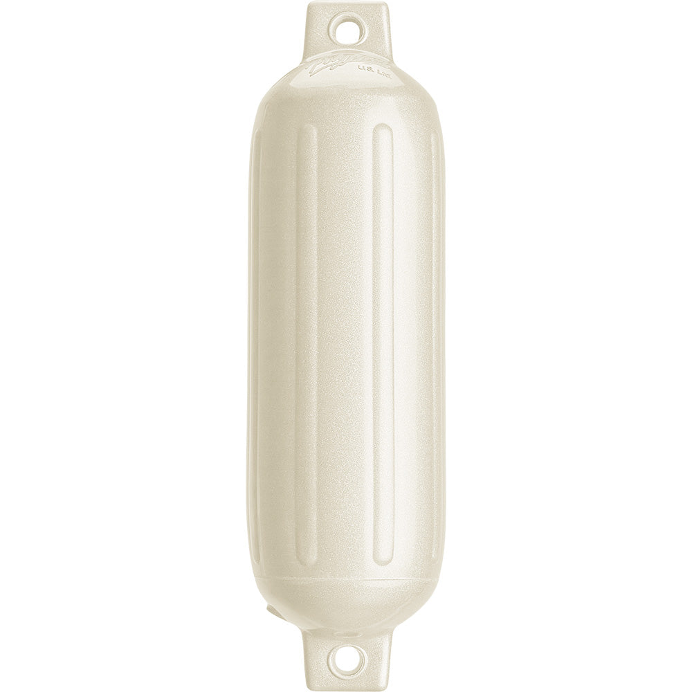 Polyform G-3 Twin Eye Fender 5.5'' X 19'' - Metallic White,WBAUVA001347504