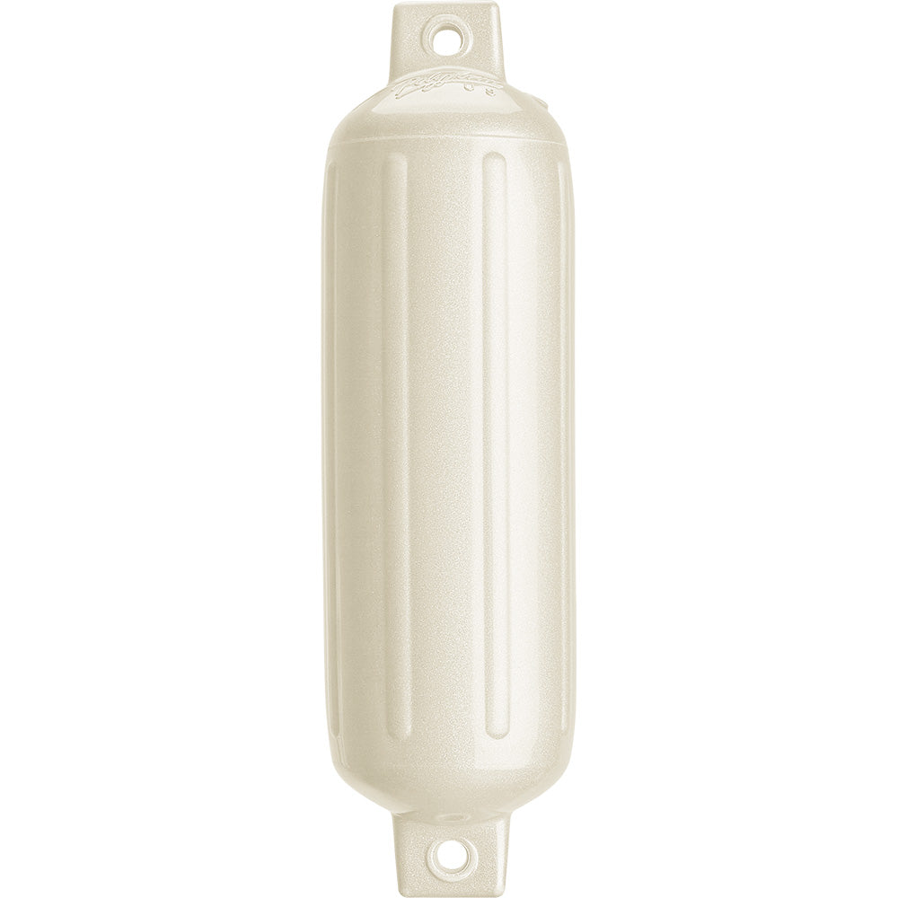 Polyform G-4 Twin Eye Fender 6.5'' X 22'' - Metallic White,WBAUVA001347507