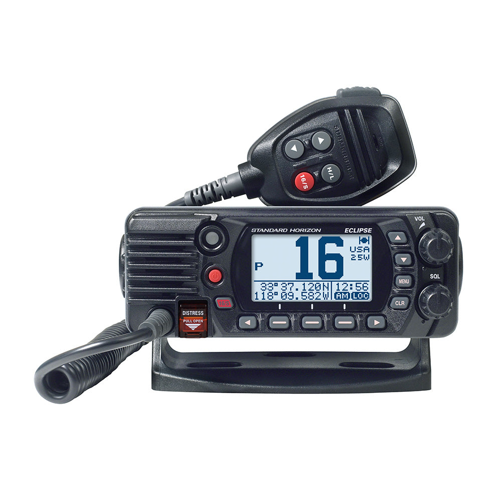 Standard Horizon Gx1410Gb Eclipse Series 25W Fixed Mount Vhf/Gps - Black,WBEEAA001347530