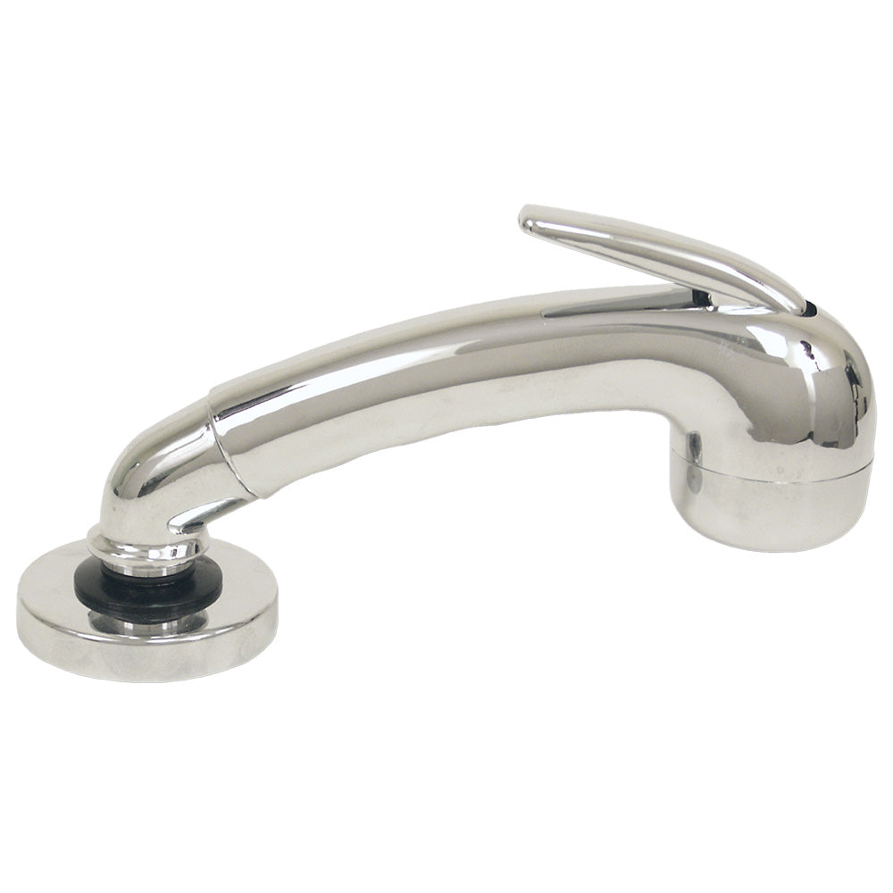 Scandvik Chrome Euro Sprayer W/6' Black Nylon Hose,WBAUVA001347555