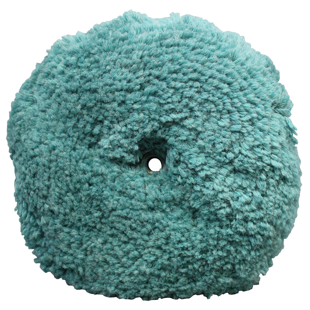 Presta Green Double-Sided Wool Light Cutting/Polish Pad - 9'',WBAUVA001347656