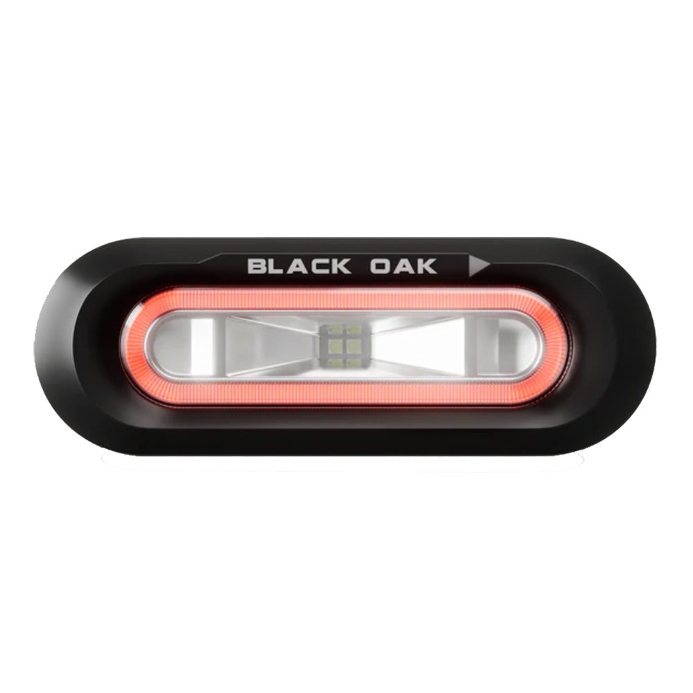 Black Oak Low Pro&Trade; Flush - Black Housing - Red Led,WBEEAB0F8F4WN73