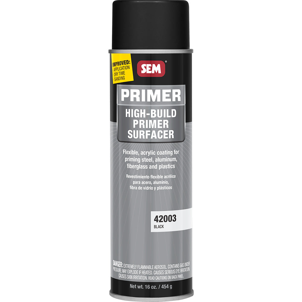 Sem High-Build Primer Surfacer - 20Oz Aerosol Can - Black,WBAUVA001347693