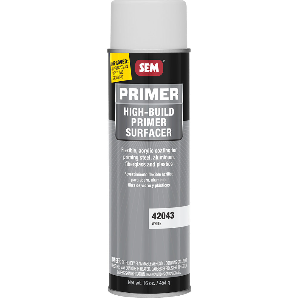 Sem High-Build Primer Surfacer - 20Oz Aerosol Can - White,WBAUVA001347695