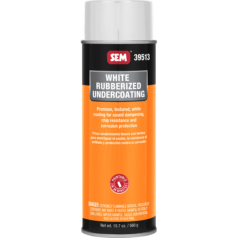 Sem Rubberized Undercoating - 24Oz Aerosol Can - White,WBAUVA001347698