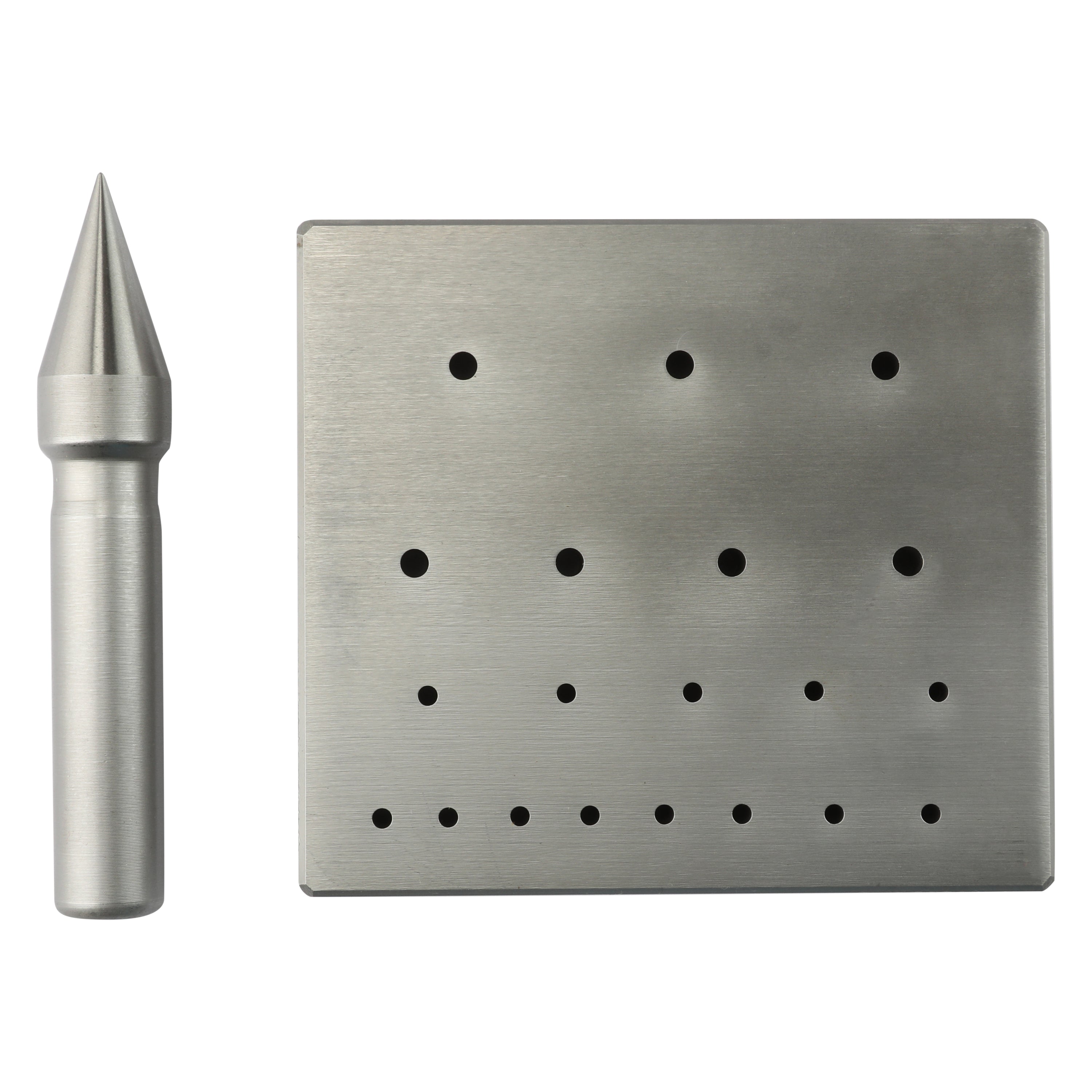 Round Bezel Forming Block, 20 holes, 17° Taper, 5mm - 20mm Diameter