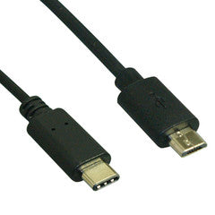 Usb 2.0 Type C Male To Micro B Male Cable   480Mb   6Ft