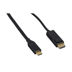 USB 3 Type C Male to DisplayPort Male Video Cable, 4K@60, Black, 10 foot
