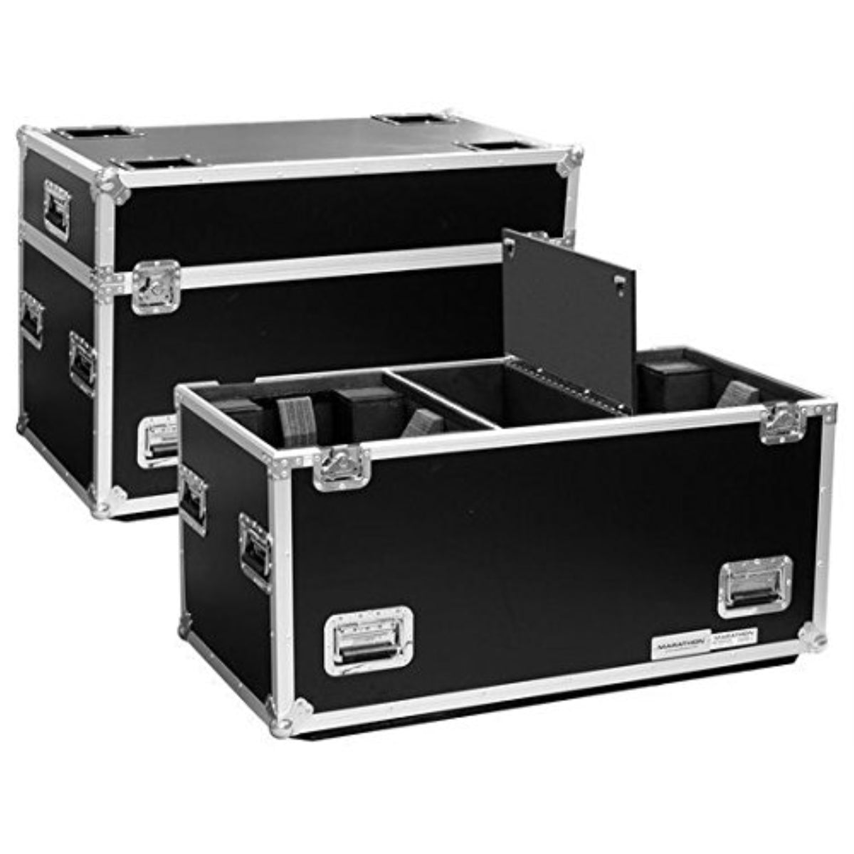 DUAL LIGHTING CASE TO HOLD 2 x AMERICAN DJ VIZI SERIES MOVING HEADS SUCH AS BEAMS OR SPOT MODELS OR ANY SIMILAR SIZED LIGHTING -