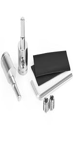 Tottist Amp Input Reducer 4 Gauge To 8 Gauge (2Pcs) Car Stereo Audio Awg Pin Power Ground Wire Reducer 2Pcs