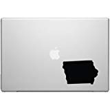 Iowa Hawkeye State Cyclone Pride Decal Sticker   Black 5'' Vinyl Decal For Cars, Laptops
