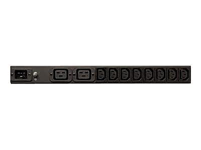 Tripp Lite Basic Pdu, 14 Outlets (12 C13, 2 C19), 100 240V, C20 With L6 20P Adapter, 1.6 3.8Kw, 12 Ft. Cord, 1U Rack Mount Singl