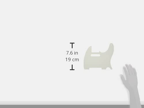 Fender Pure Vintage 52/58 Telecaster Electric Guitar Pickguard, 1-Ply, Eggshell