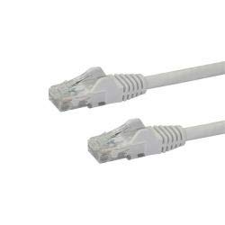 Startech 100 Ft Category 6 Rj 45 Male Utp Snagless Patch Cable, White N6Patch100Wh