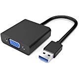 High Speed USB 3.0 to VGA Adapter Converter,Display Port to vga,Support Max Resolution 1080p for Windows 7/8/8.1/10 Desktop Lapt
