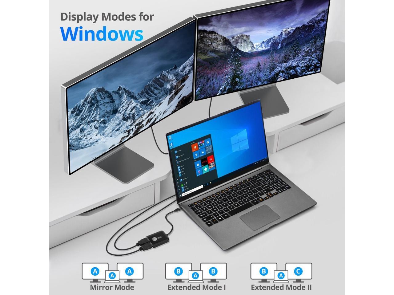 Audio Siigce Dp0T11 S1 1X2 Usb C To Hdmi 4K60 Mst     Perphub Splitter R