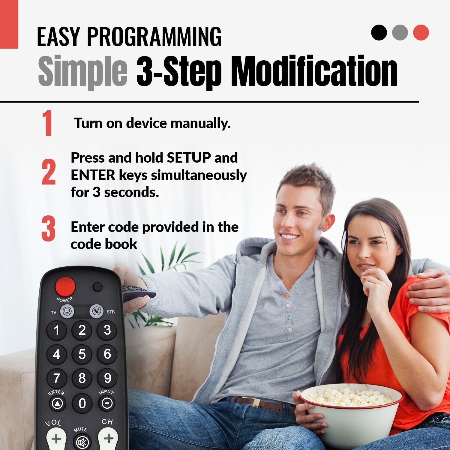 Anderic Substitute for Hisense EN31205 HOSPITALITY TV Remote Control [RRH100]