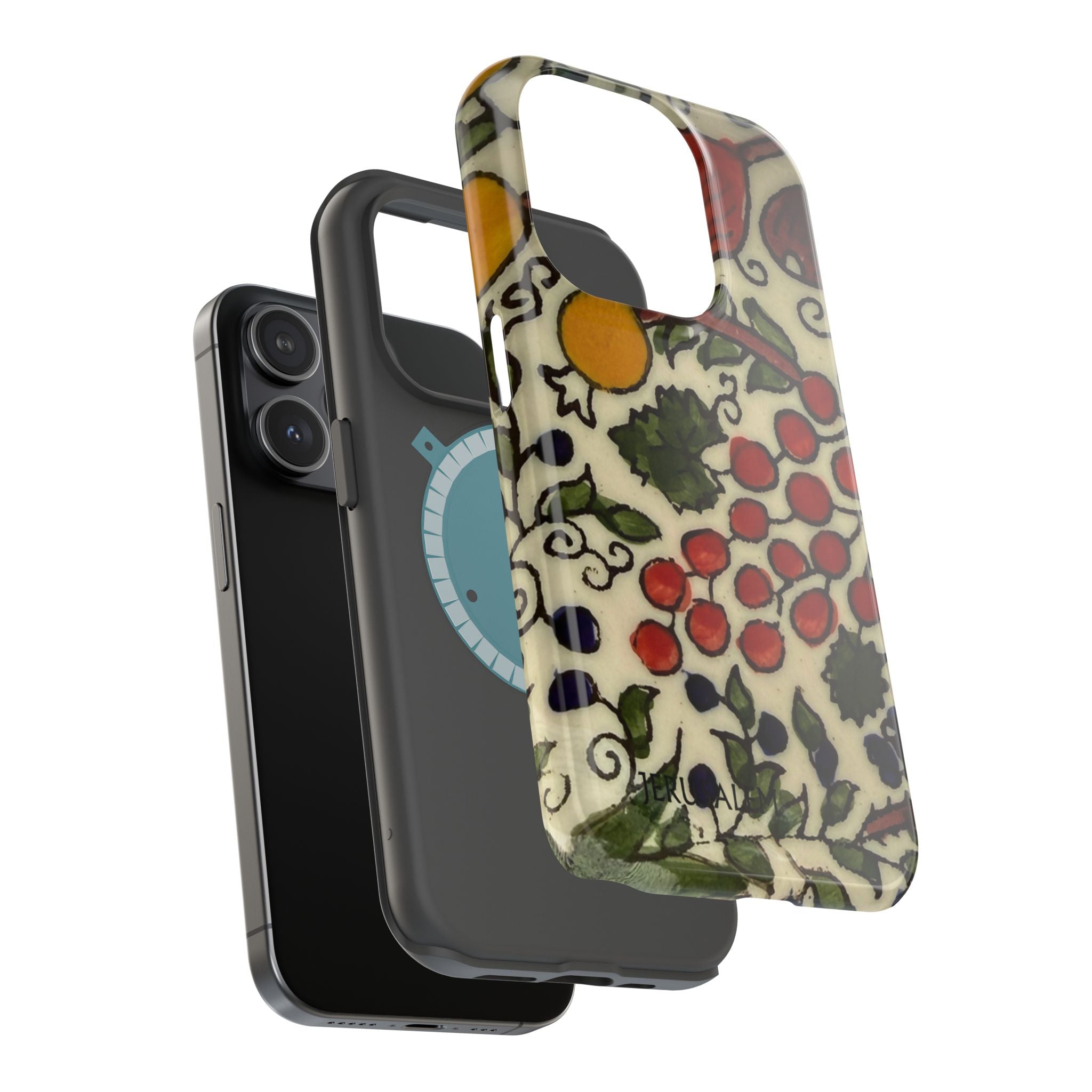 Jerusalem City Fruits Design Iphone Magnetic Tough Case