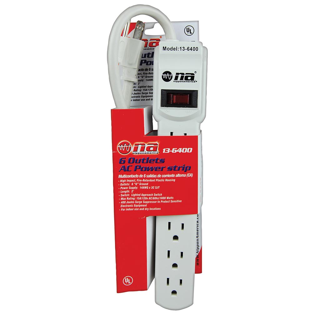 Nippon 6 Outlet Ac Power Strip
