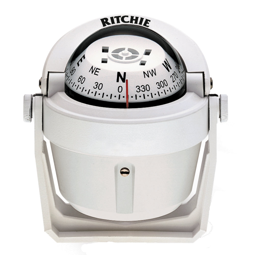 Ritchie B-51W Explorer Compass - Bracket Mount - White,WBEEAA001341605