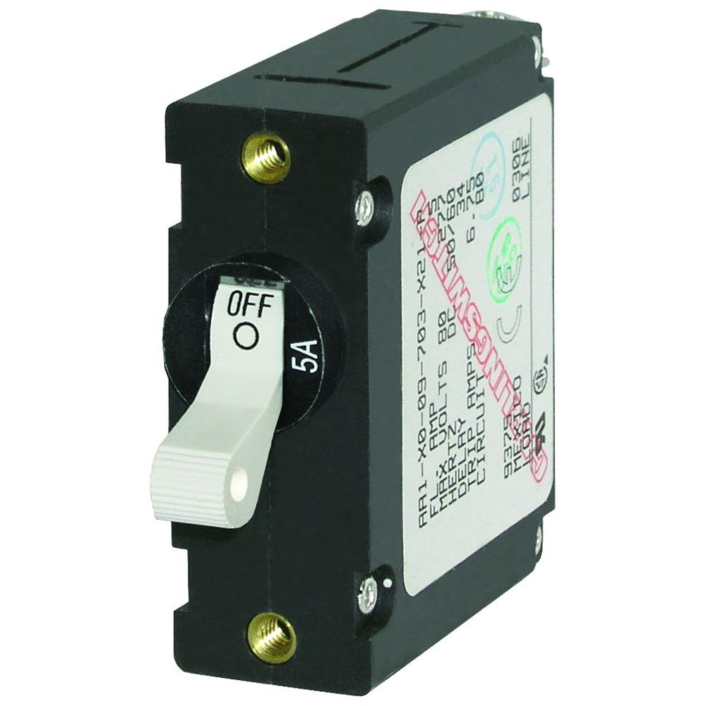 Blue Sea 7202 Ac/Dc Single Pole Magnetic World Circuit Breaker - 5Amp,WBAUVA001341617
