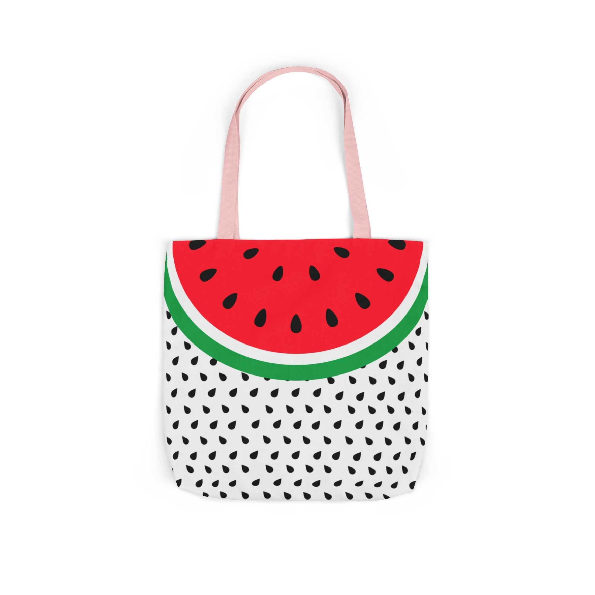 Watermelon Canvas Tote Bag, 2-Color Straps