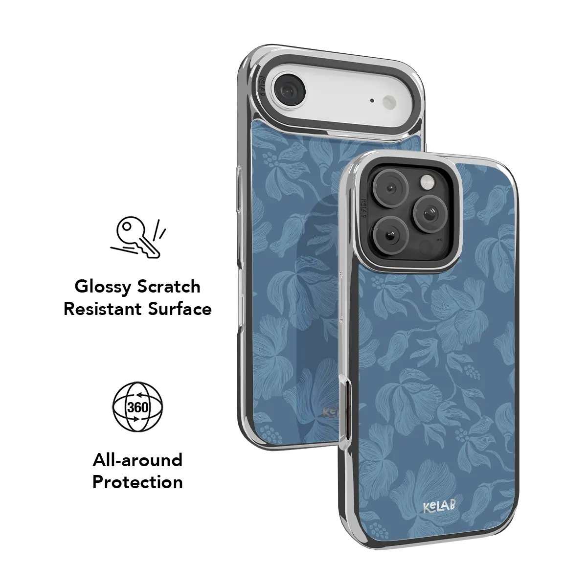 Cerulean | Dusty Blue Floral iPhone Case