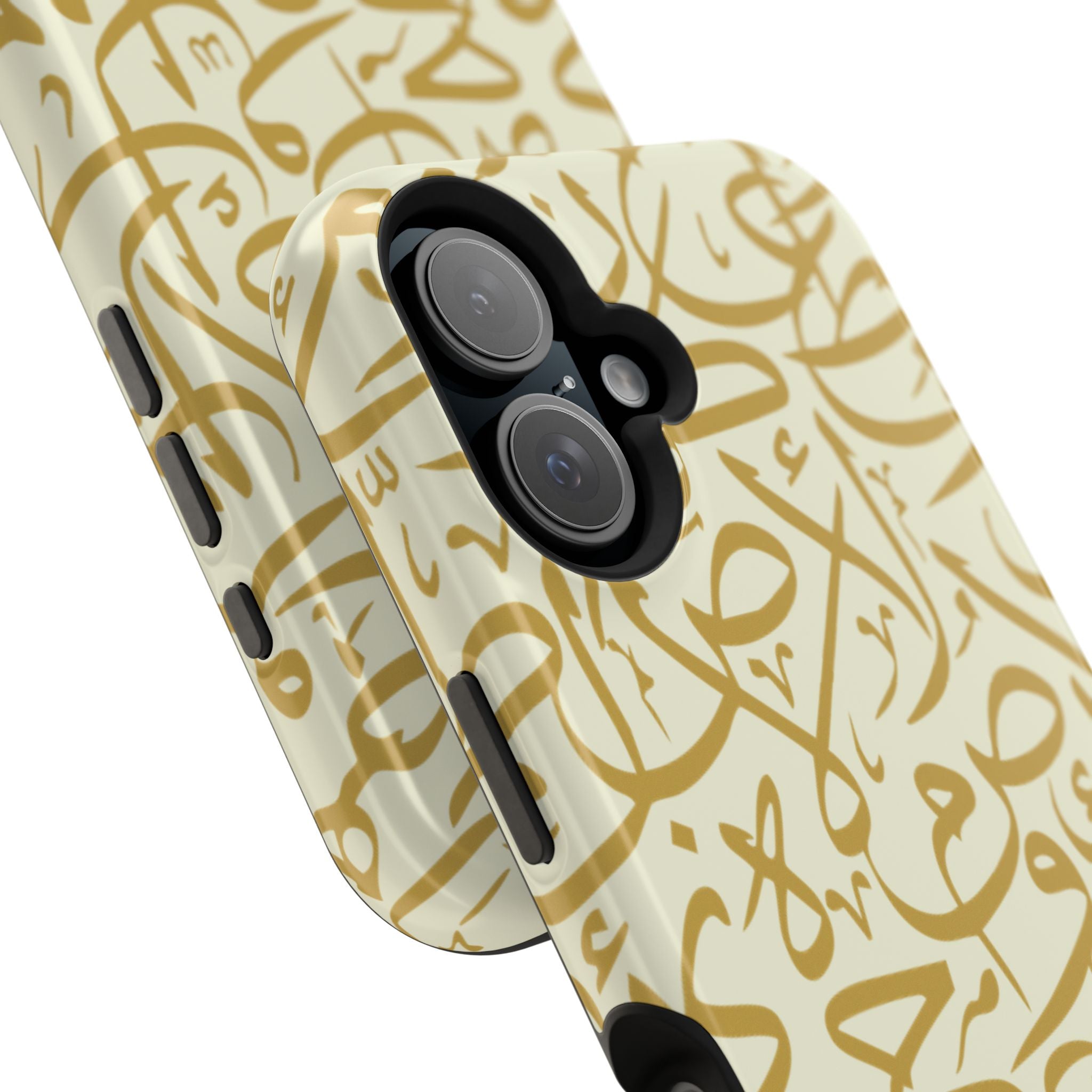 Beige and Gold Arabic Letters  Iphone Magnetic Tough Cases