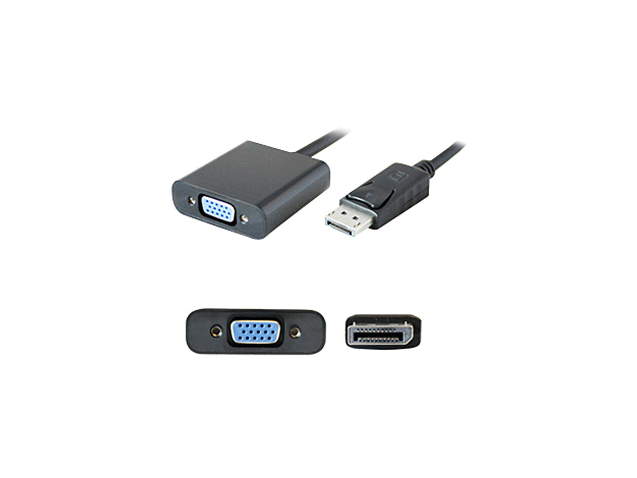 Addon 20.00Cm (8.00In) Displayport Male To Vga Female Black Adapter Cable