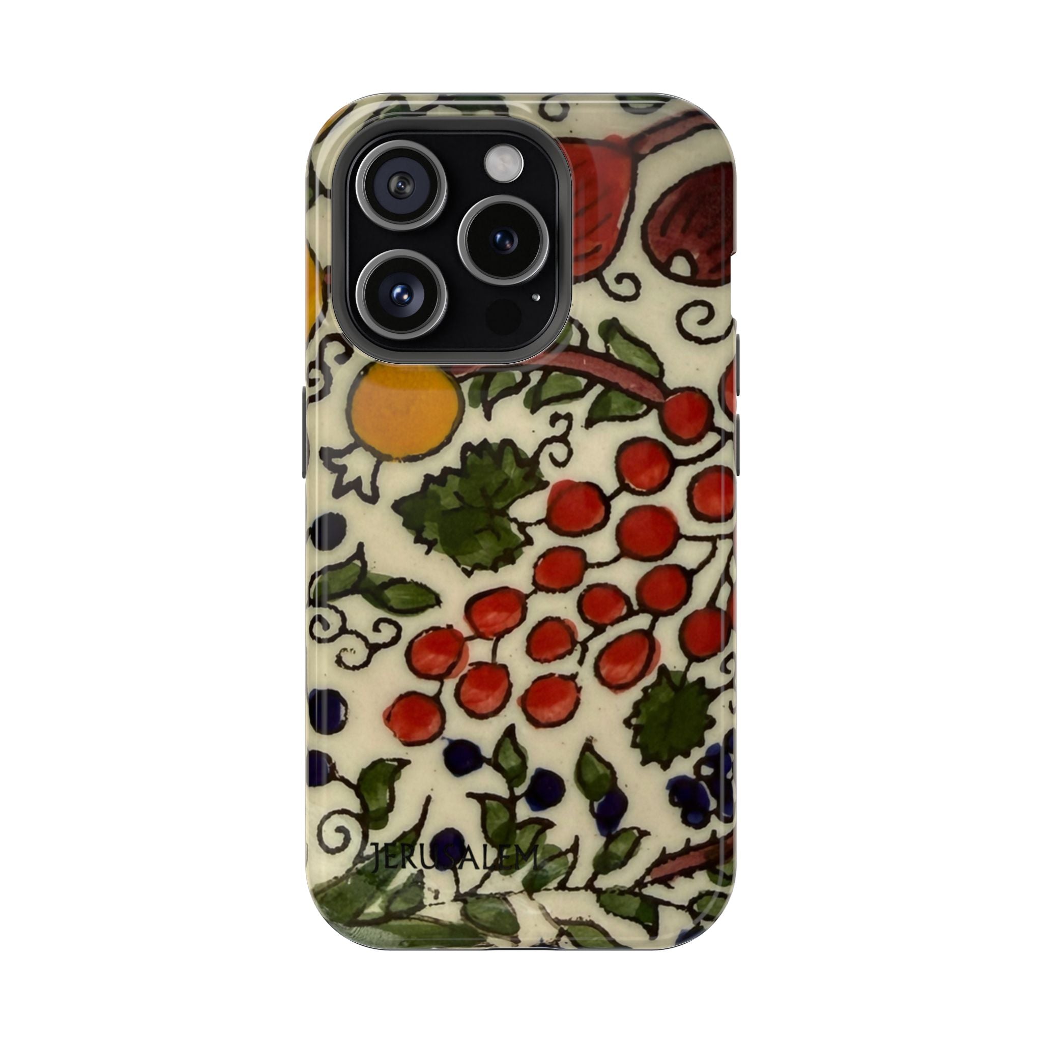 Jerusalem City Fruits Design Iphone Magnetic Tough Case