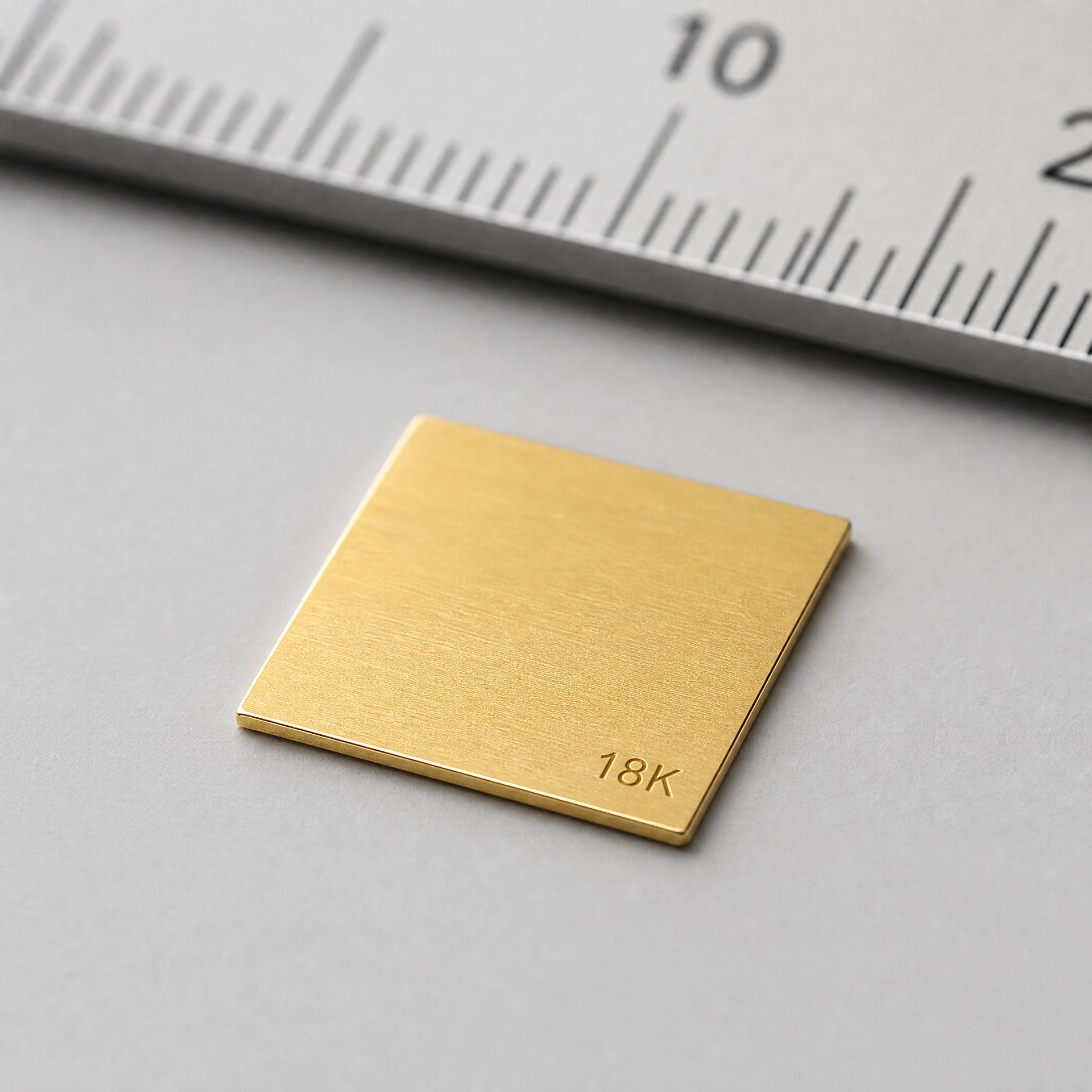 18K Plumb Gold Calibration Disc for Gold Testers