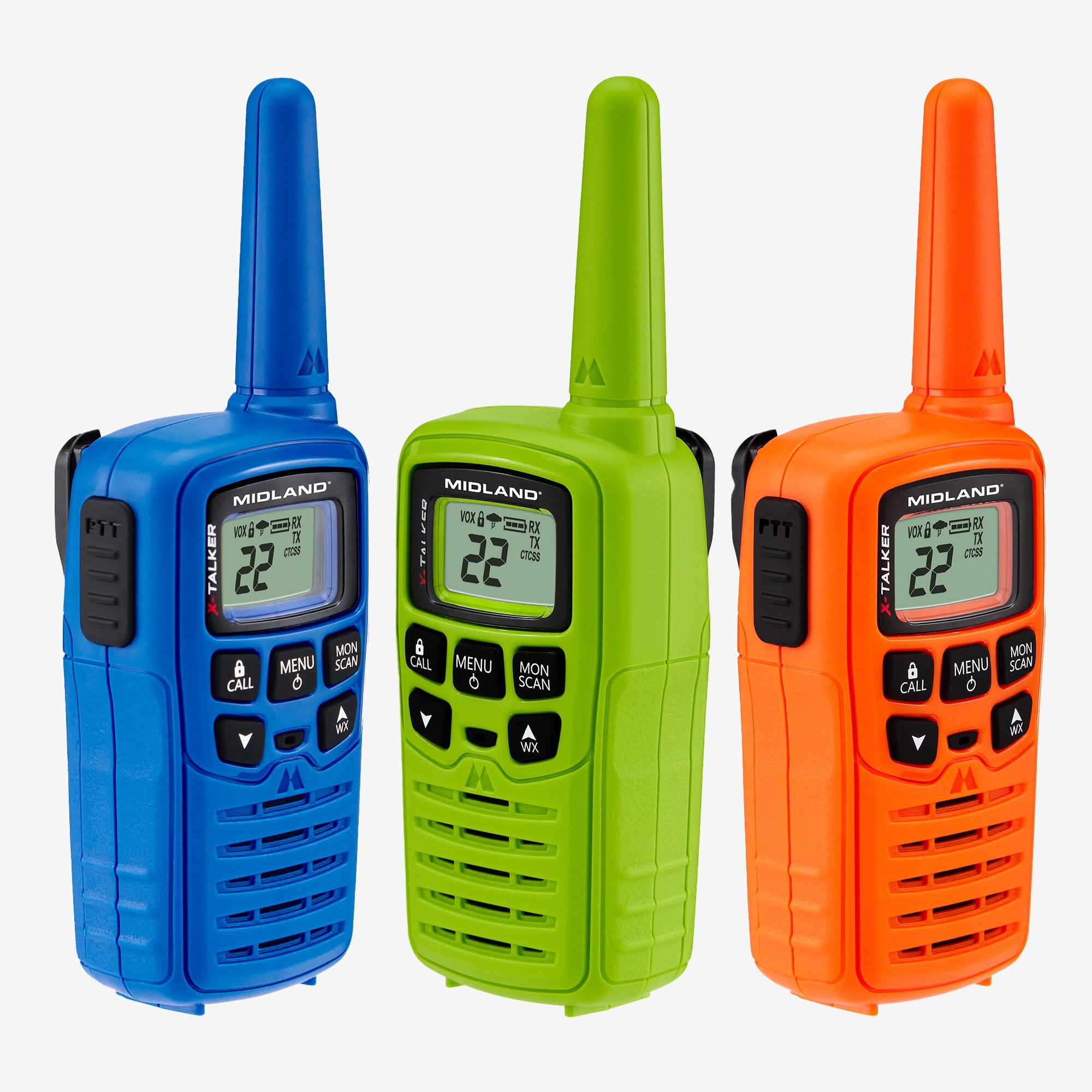 T10 X-Talker FRS Walkie Talkie 3-Pack Multi-Color - T10X3M