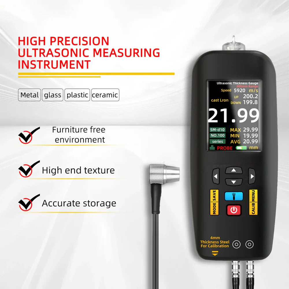 BSIDE T7 Ultrasonic Thickness Gauge for Metal & Glass