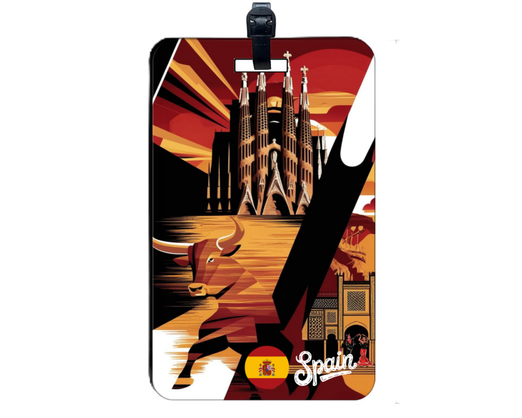 Spain Bound, Bold & Beautiful Smart Luggage Tag
