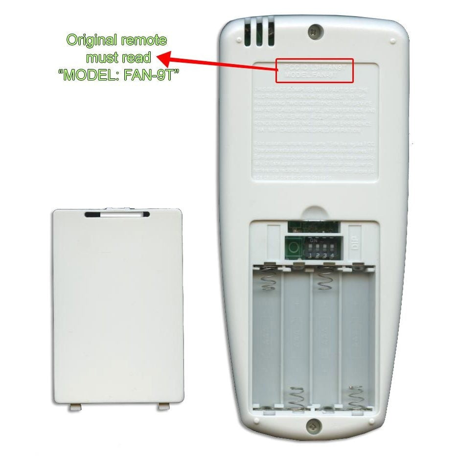 Anderic Substitute for Hampton Bay FAN25T Thermostatic Ceiling Fan Remote Control [FAN9TR]