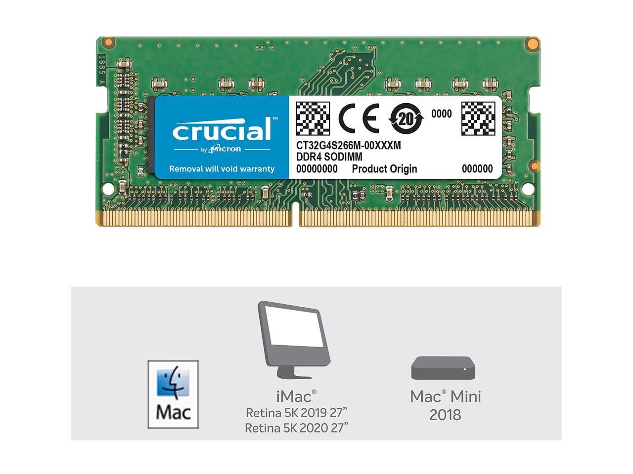 Mac_Nbm 32G|Crucial Ct32G4S266M R