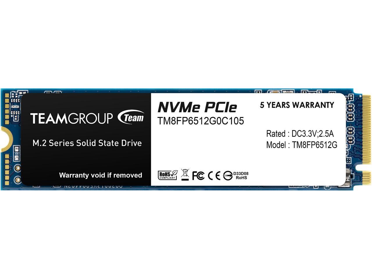 SSD 512G|TEAM TM8FP6512G0C101 R