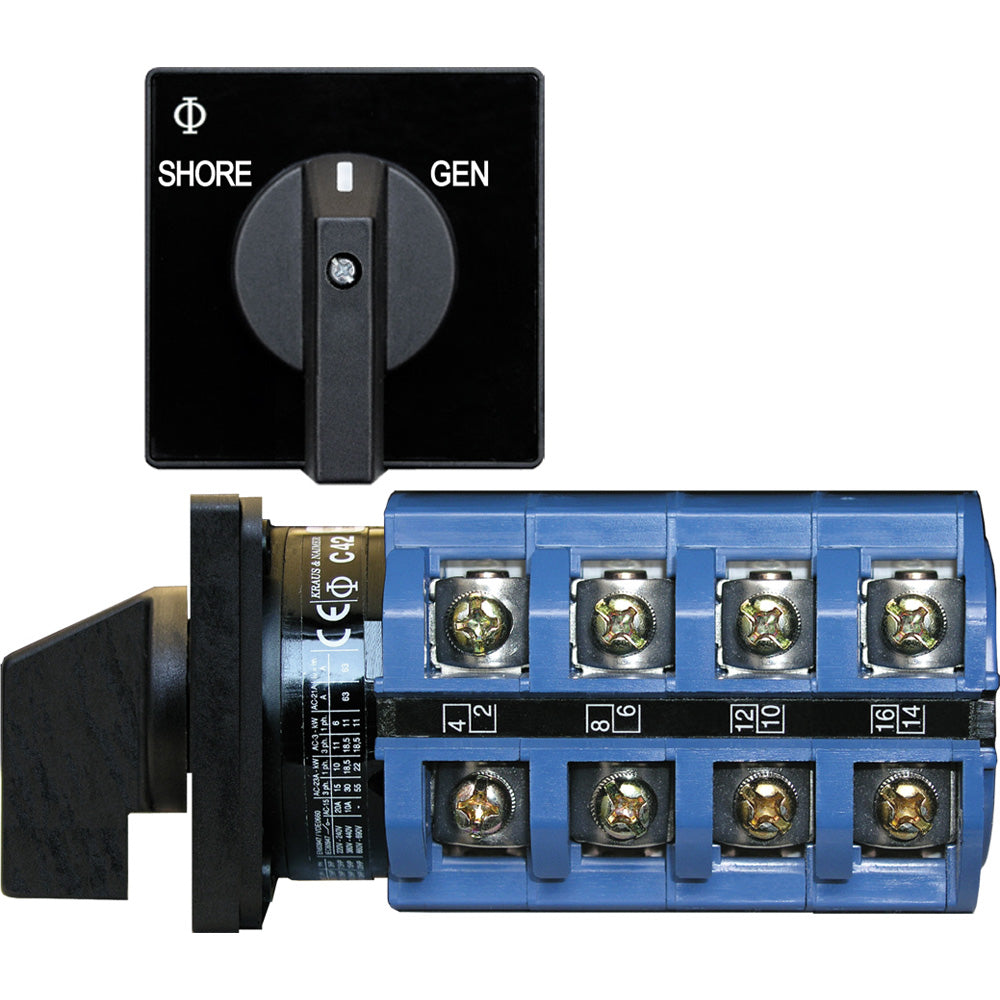 Blue Sea 6337 Switch, Ac 120V Ac 30A  Off+2 Position,WBHDWA001341853