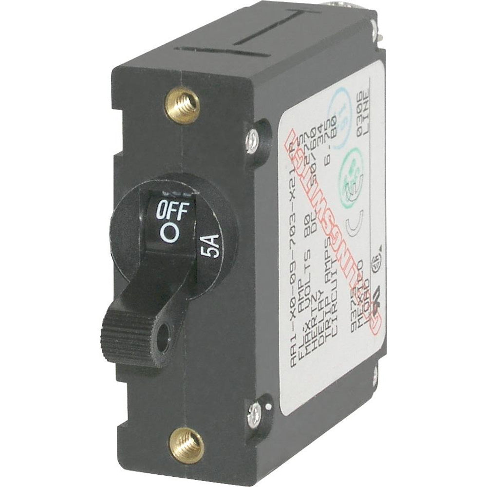 Blue Sea 7200 Ac / Dc Single Pole Magnetic World Circuit Breaker  -  5 Amp,WBAUVA001341874