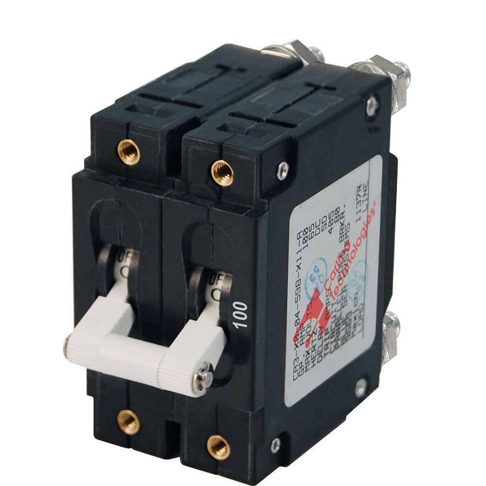 Blue Sea 7258 C-Series Double Pole Circuit Breaker - 100A,WBAUVA001341900