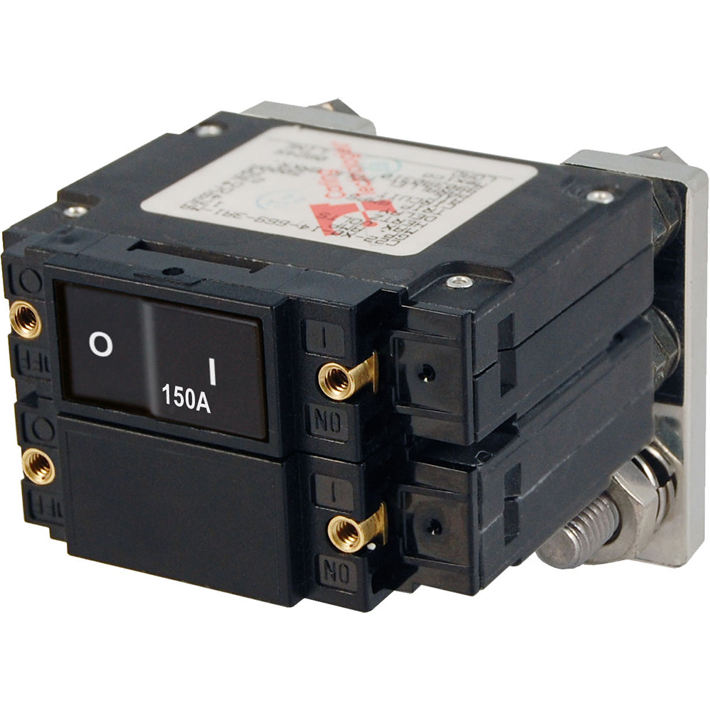 Blue Sea 7475 C-Series Flat Rocker Circuit Breakers, Single And Double Pole  -  150 Amp,WBAUVA001341932