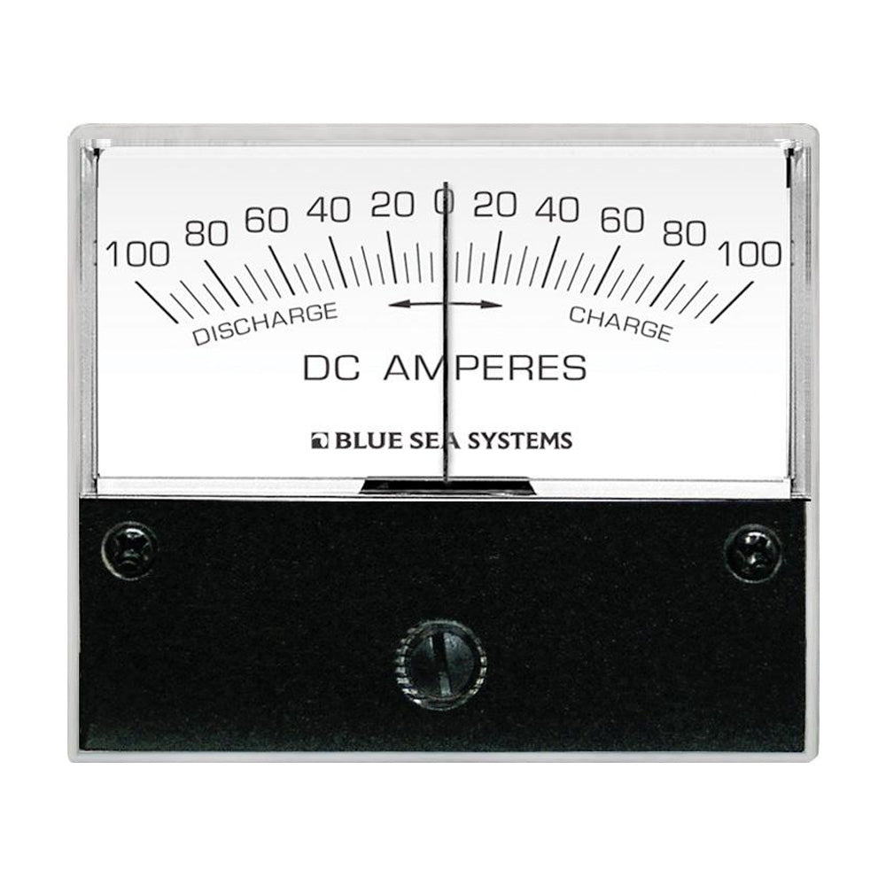 Blue Sea 8253 Dc Zero Center Analog Ammeter - 2-3/4'' Face, 100-0-100 Amperes Dc,WBAUVA001341975